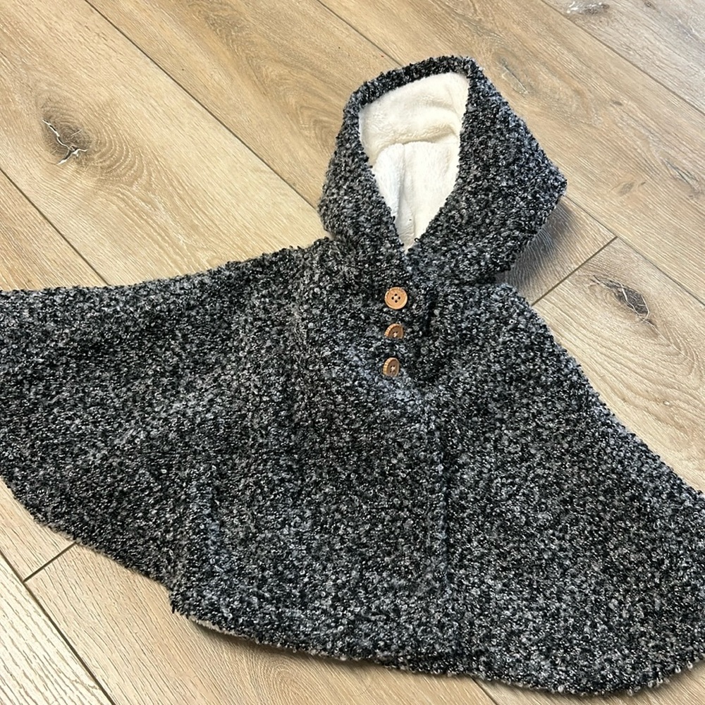 Carters girls winter cape